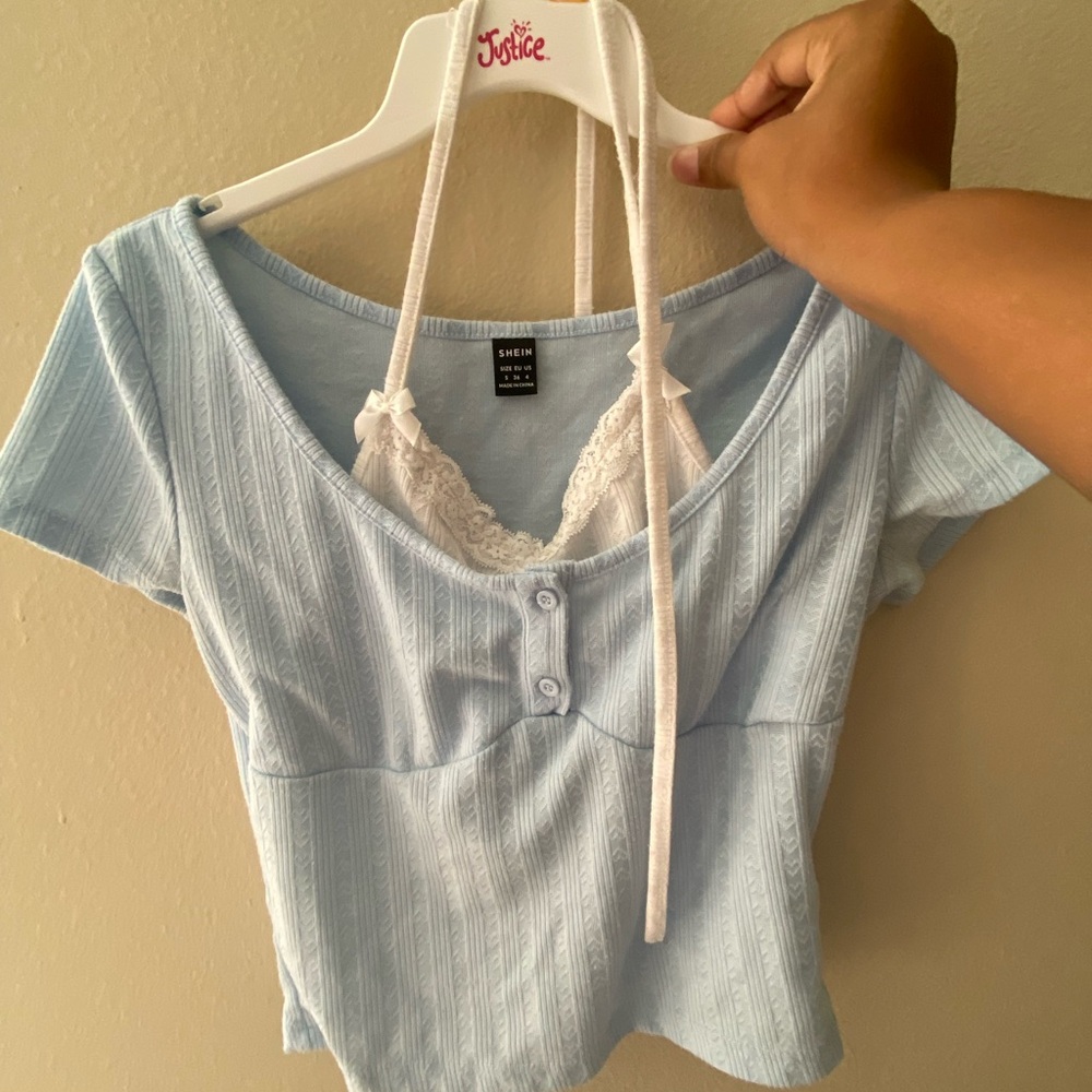 Light Blue Women's Top